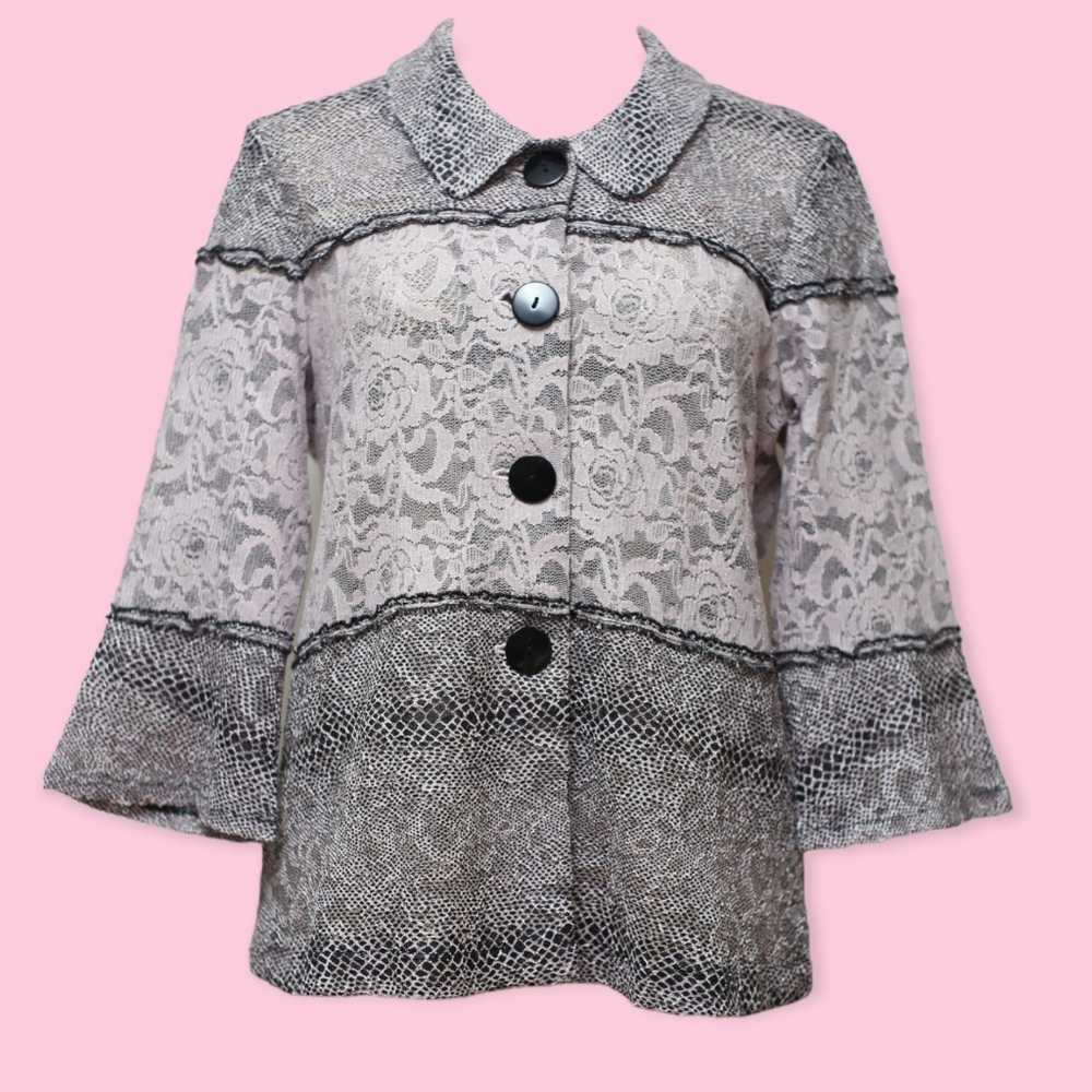 Andria Lieu Collection Lace Blazer Size Large